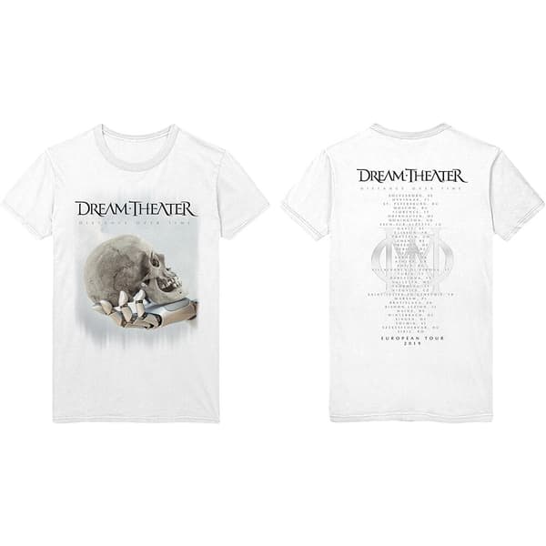 Dream Theatre Unisex T-Shirt: Skull Fade Out (Back Print) (Small)