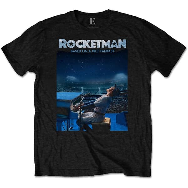Elton John Unisex T-Shirt: Rocketman Starry Night (Small)