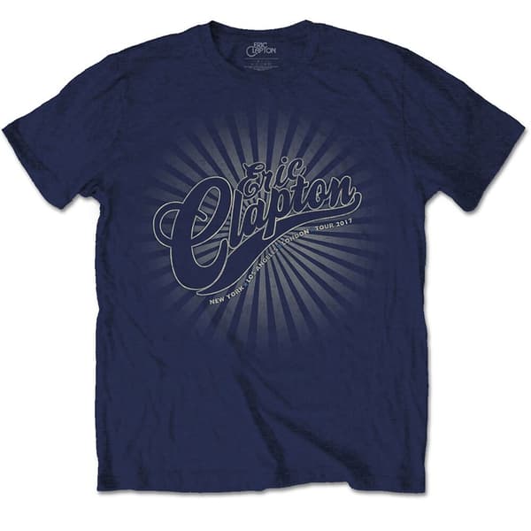 Eric Clapton Unisex T-Shirt: Logo Rays (Large)
