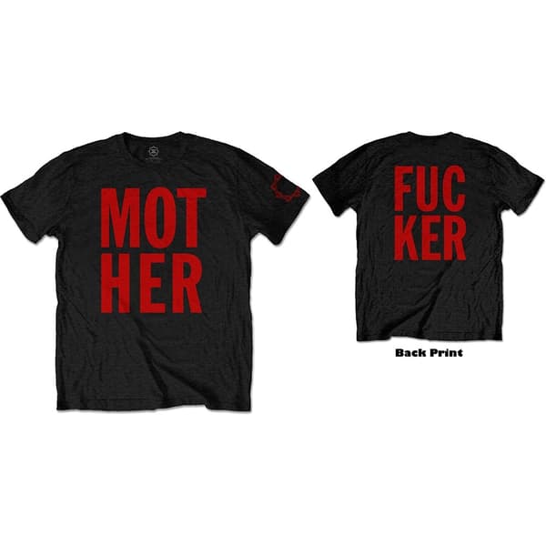 Faith No More Unisex T-Shirt: MF Stacked (Back Print) (Large)