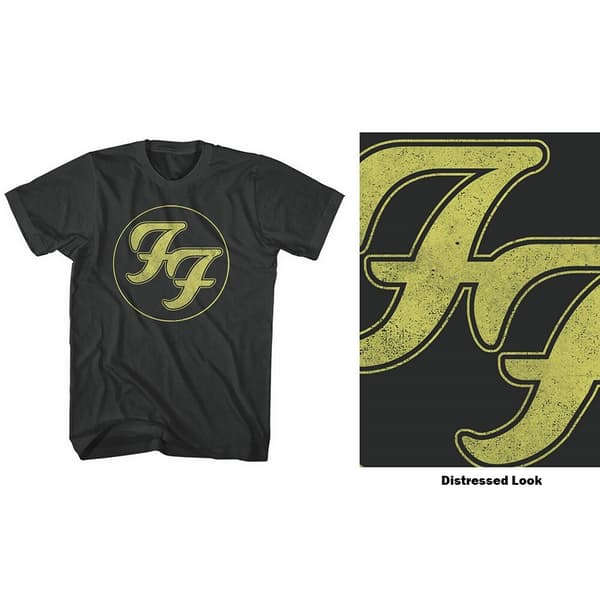 Foo Fighters Unisex T-Shirt: Distressed FF Logo (X-Large)