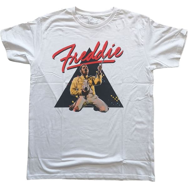 Freddie Mercury Unisex T-Shirt: Triangle (Small)