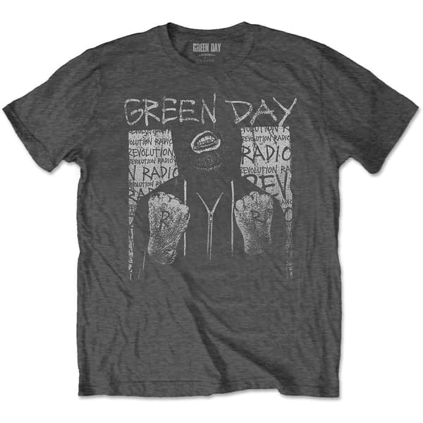 Green Day Unisex T-Shirt: Ski Mask (Medium)