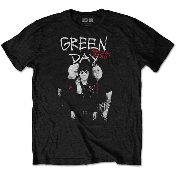 Green Day Unisex T-Shirt: Red Hot (Large)