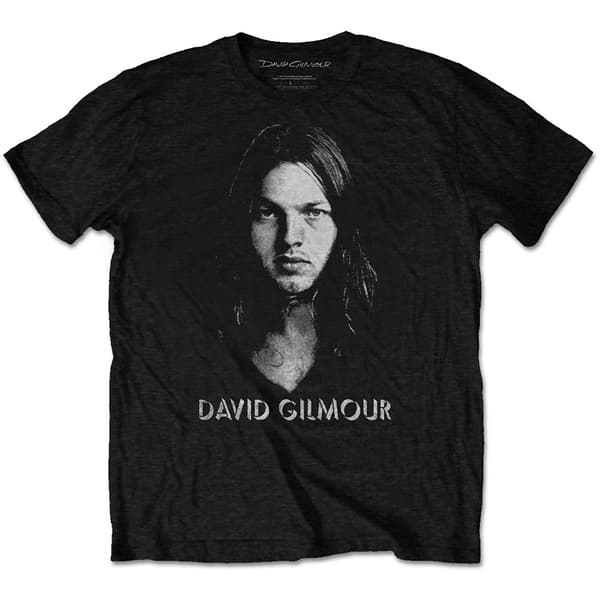 David Gilmour Unisex T-Shirt: Half-tone Face (Large)