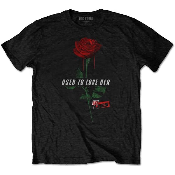 Guns N' Roses Unisex T-Shirt: Used to Love Her Rose (XX-Large)