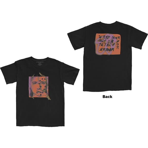 Hayley Williams Unisex T-Shirt: Petals Sketch (Back Print) (Medium)