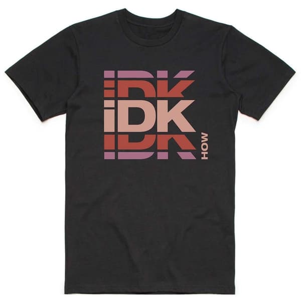 iDKHow Unisex T-Shirt: Branded Logo (Large)