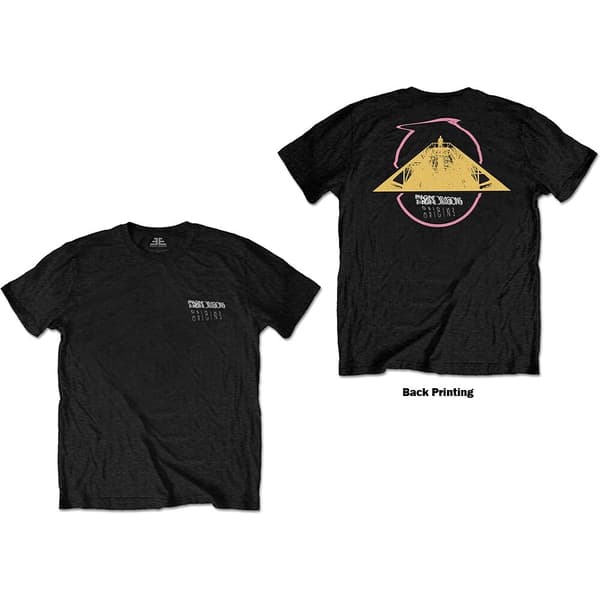 Imagine Dragons Unisex T-Shirt: Triangle Logo (Back Print) (Small)