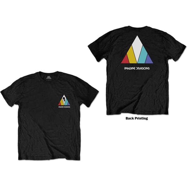 Imagine Dragons Unisex T-Shirt: Evolve Logo (Back Print) (Small)