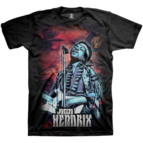 Jimi Hendrix Unisex T-Shirt: Universe (Large)