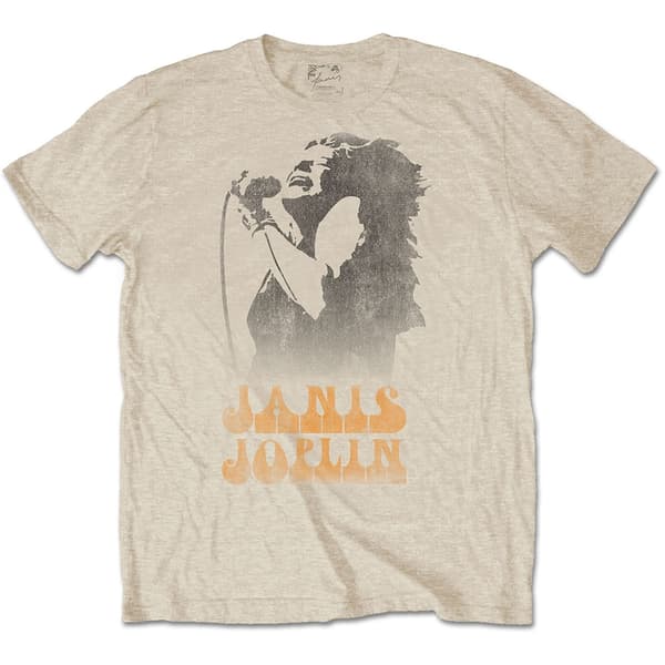 Janis Joplin Unisex T-Shirt: Working The Mic (XX-Large)