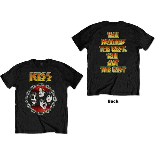 KISS Unisex T-Shirt: You Wanted The Best (Back Print) (Small)