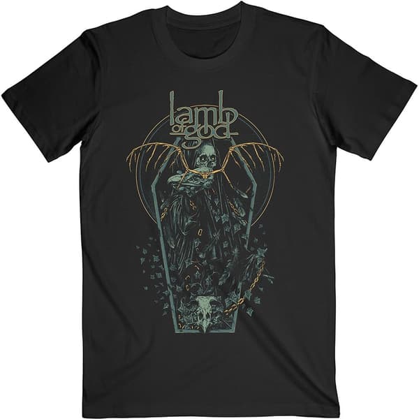 Lamb Of God Unisex T-Shirt: Coffin Kopia (Large)