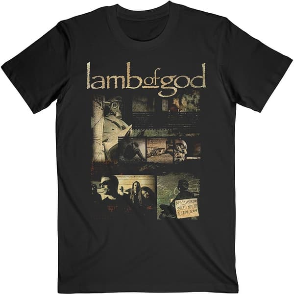 Lamb Of God Unisex T-Shirt: Album Collage (X-Large)