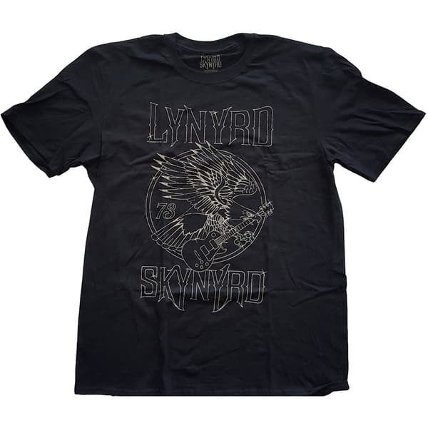 Lynyrd Skynyrd Unisex T-Shirt: '73 Eagle Guitar (Medium)