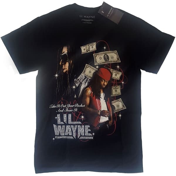 Lil Wayne Unisex T-Shirt: Got Money Homage (Medium)