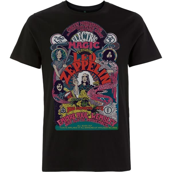 Led Zeppelin Unisex T-Shirt: Full Colour Electric Magic (X-Large)