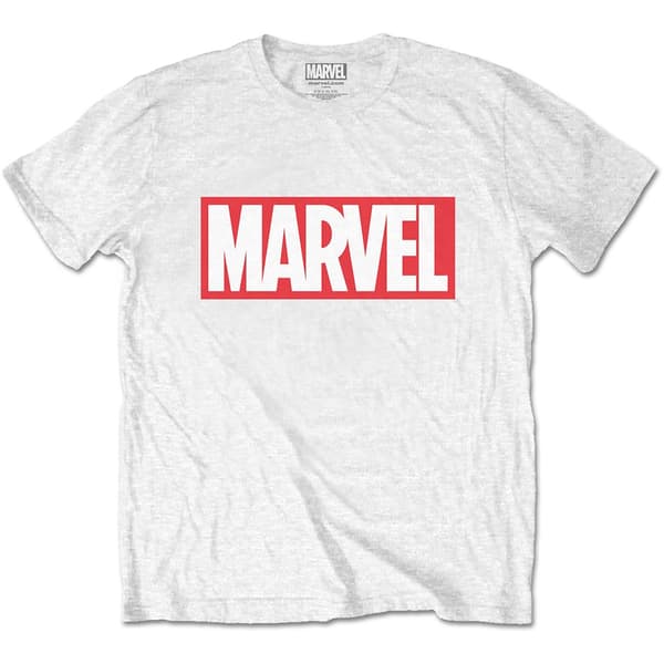 Marvel Comics Unisex T-Shirt: Marvel Box Logo (Medium)