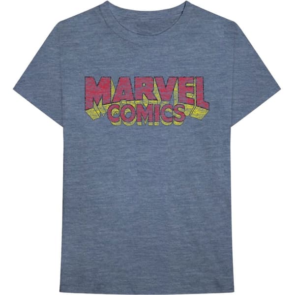 Marvel Comics Unisex T-Shirt: Distressed Logo (X-Large)