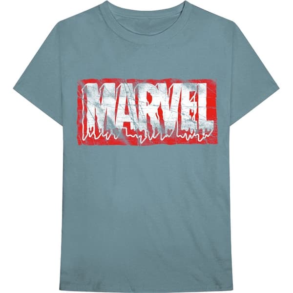 Marvel Comics Unisex T-Shirt: Distressed Dripping Logo (X-Large)