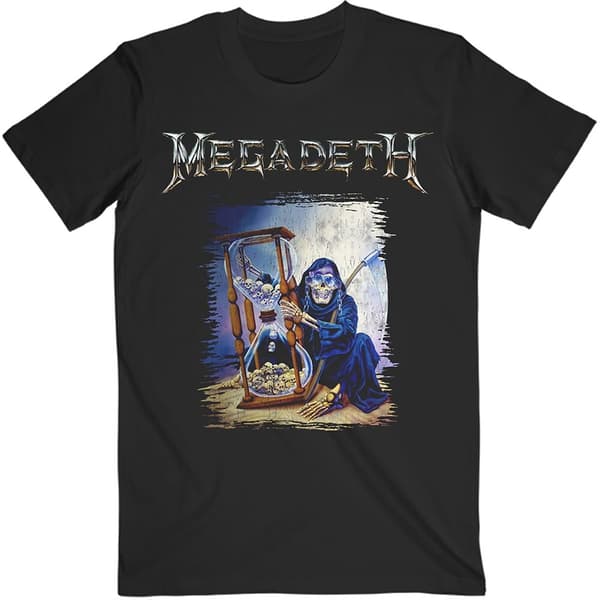 Megadeth Unisex T-Shirt: Countdown Hourglass (Small)