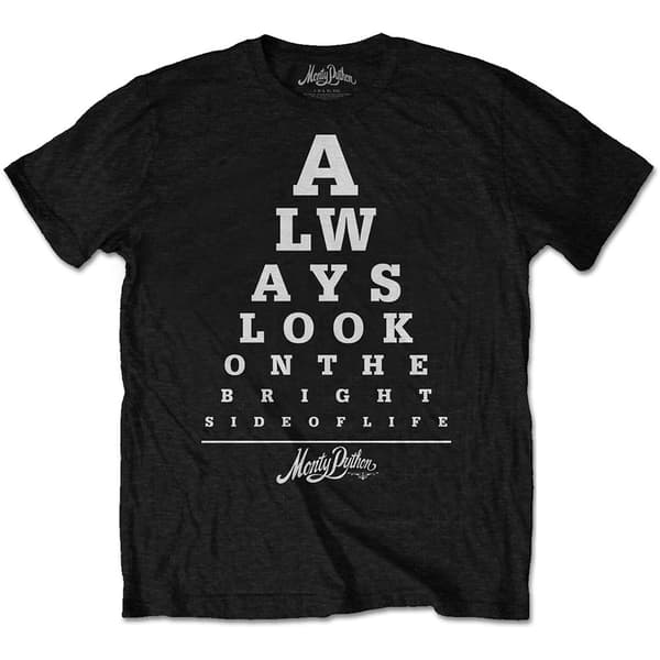 Monty Python Unisex T-Shirt: Bright Side Eye Test (Small)