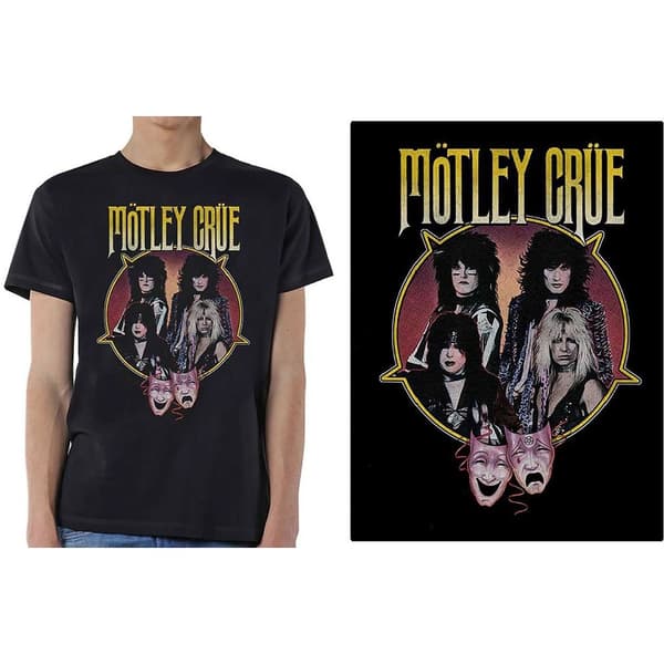 Motley Crue Unisex T-Shirt: Theatre Pentagram (X-Large)