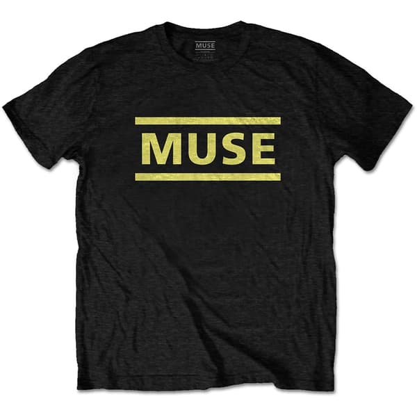 Muse Unisex T-Shirt: Yellow Logo (Medium)