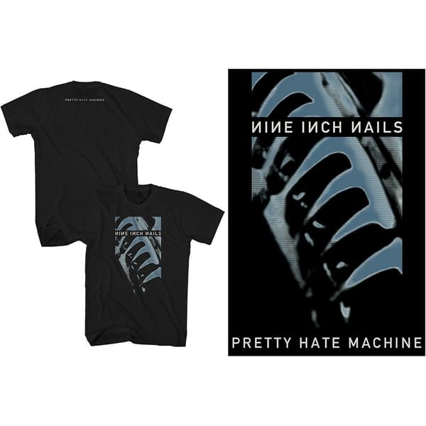 Nine Inch Nails Unisex T-Shirt: Pretty Hate Machine (Back Print) (Medium)