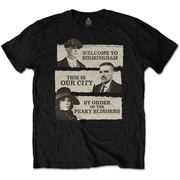 Peaky Blinders Unisex T-Shirt: This Is Our City (Medium)