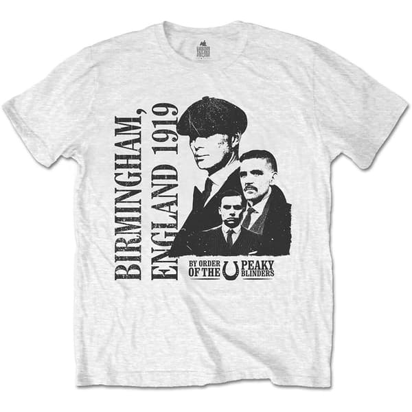 Peaky Blinders Unisex T-Shirt: England 1919 (Large)