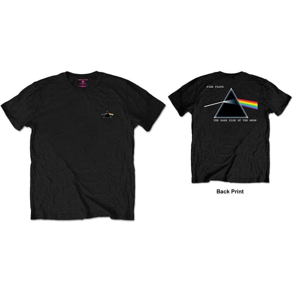 Pink Floyd Unisex T-Shirt: DSOTM Prism (Back Print/Retail Pack) (Medium)