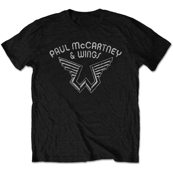 Paul McCartney Unisex T-Shirt: Wings Logo (XX-Large)