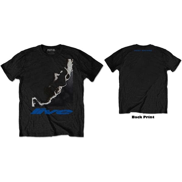 Post Malone Unisex T-Shirt: HT Live Close-Up (Back Print) (Medium)