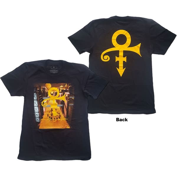Prince Unisex T-Shirt: Love Symbol (Back Print) (Medium)