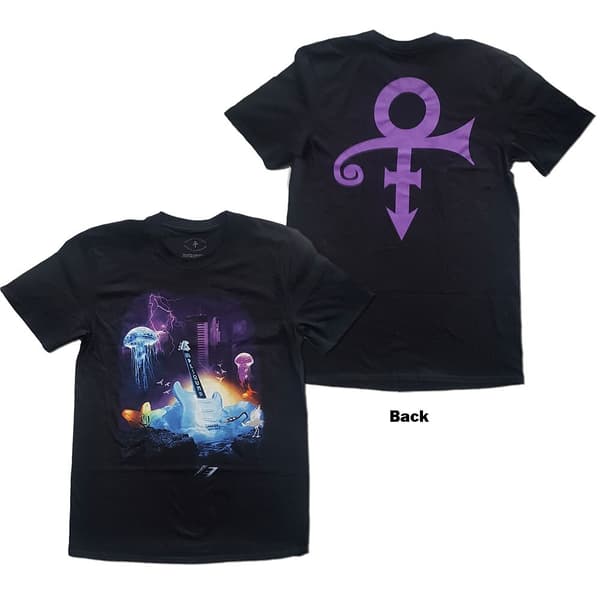 Prince Unisex T-Shirt: Lotus Flower (Back Print) (X-Large)