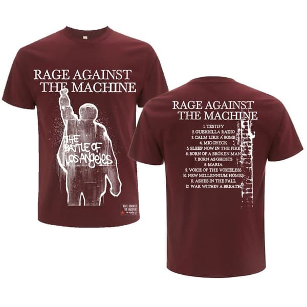 Rage Against The Machine Unisex T-Shirt: BOLA Album Cover (Back Print) (Small)