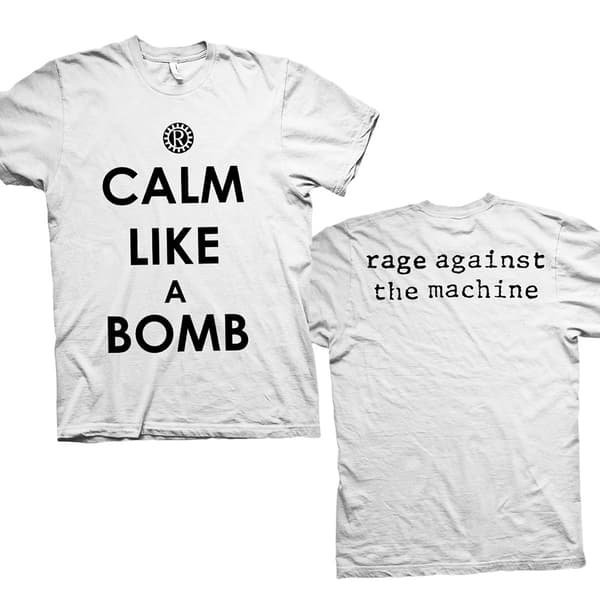 Rage Against The Machine Unisex T-Shirt: Calm Like A Bomb (Back Print) (X-Large)