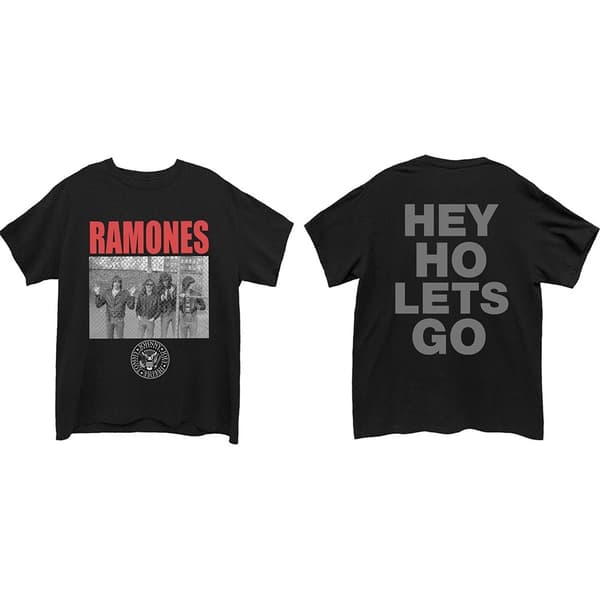 Ramones Unisex T-Shirt: Cage Photo (Back Print) (Small)