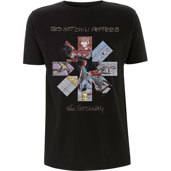 Red Hot Chili Peppers Unisex T-Shirt: Getaway Album Asterisk (Small)