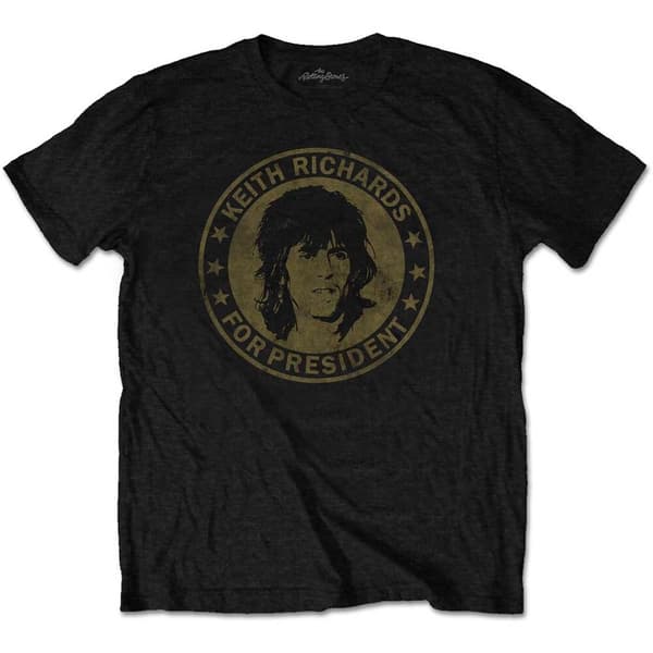 The Rolling Stones Unisex T-Shirt: Keith for President (X-Large)