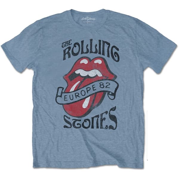 The Rolling Stones Unisex T-Shirt: Europe '82 Tour (Medium)