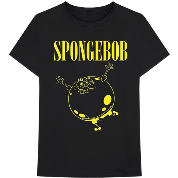 Nickelodian Unisex T-Shirt: SpongeBob Inflated Sponge (Large)