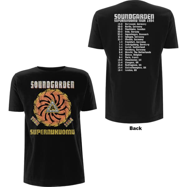 Soundgarden Unisex T-Shirt: Superunknown Tour '94 (Back Print) (Medium)
