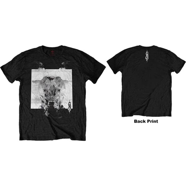 Slipknot Unisex T-Shirt: Devil Single - Black & White (Back Print) (Small)