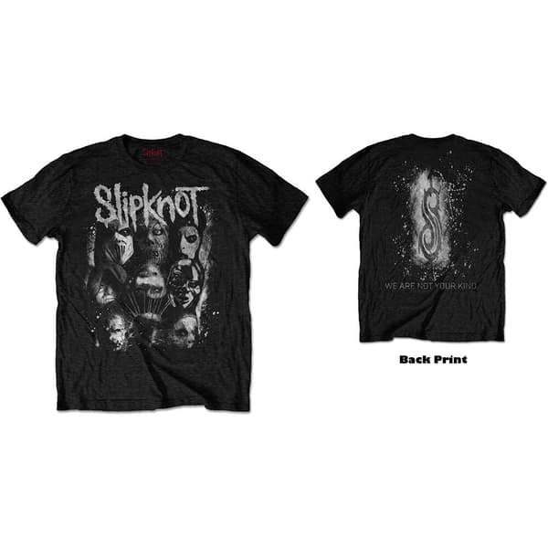 Slipknot Unisex T-Shirt: WANYK White Splatter (Back Print) (Small)