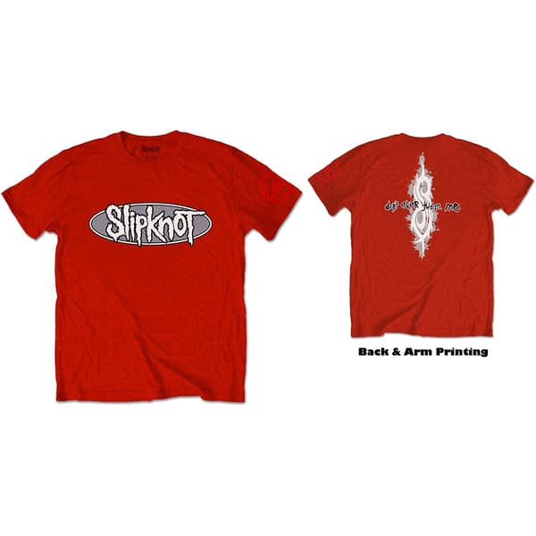 Slipknot Unisex T-Shirt: 20th Anniversary Don't Ever Judge Me (Back & Sleeve Print) (X-Large)