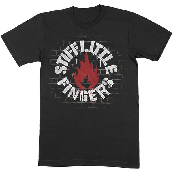 Stiff Little Fingers Unisex T-Shirt: Wall (Large)