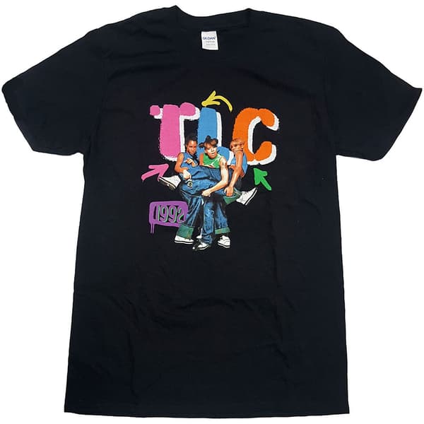TLC Unisex T-Shirt: Kicking Group (Large)